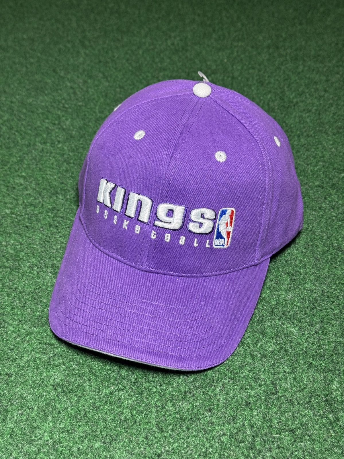 NBA Sacramento Kings Strap Back Cap Basketball Hat Y2K Purple Size ONE SIZE - 1 Thumbnail