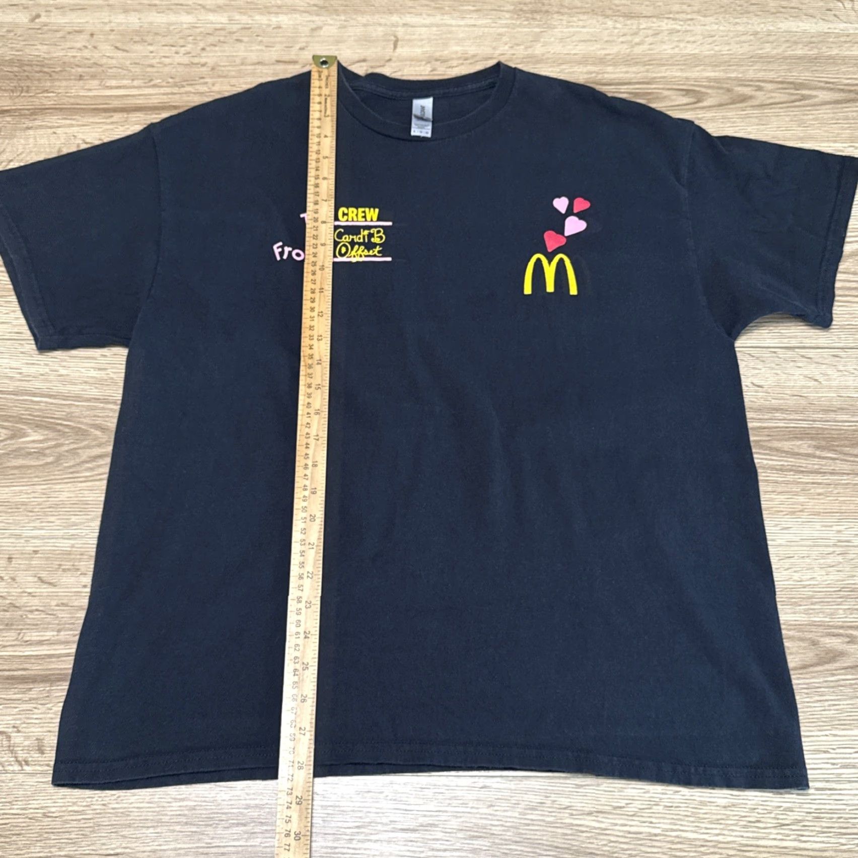 Gildan VINTAGE McDonald's Crew T-Shirt Men XL Short Sleeve Black Gildan Valentines Day Cardi B Offset Size US XL / EU 56 / 4 - 5 Thumbnail