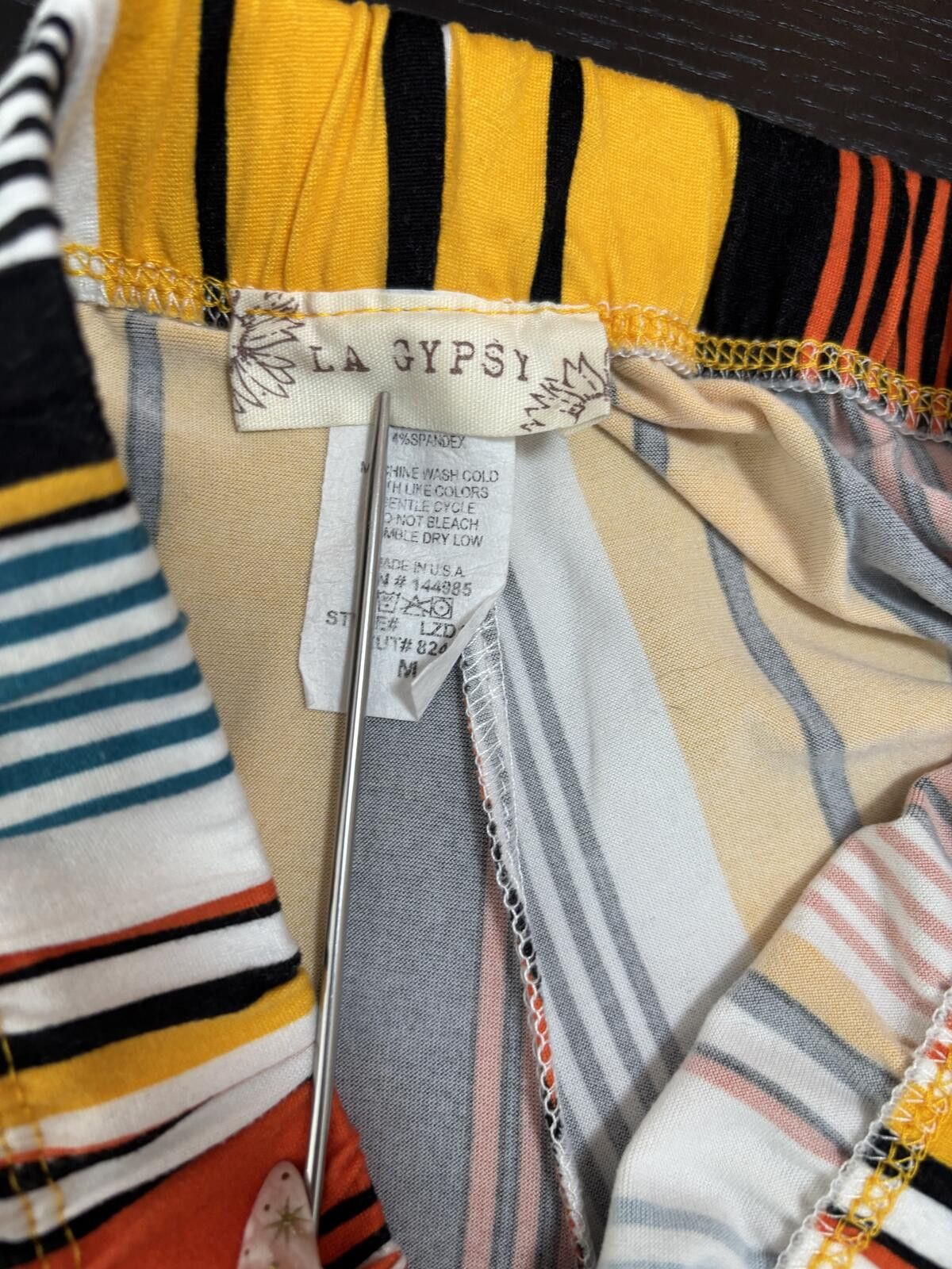 Other LA GYPSY Multicolor Striped Pants. Festival Boho. Size M Size 32" / US 10 / IT 46 - 9 Thumbnail