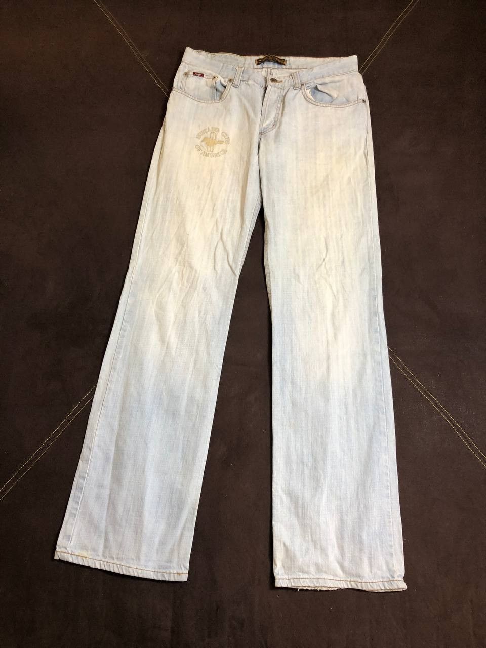 Mustang Men's Vintage MUSTANG Bootcut Button Fly Blue Jeans Size US 32 / EU 48 - 1 Thumbnail