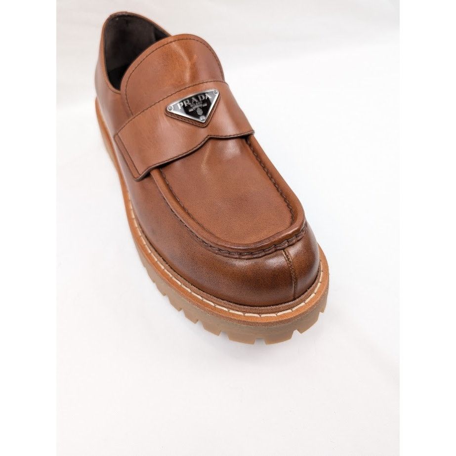 Prada o1rshd1 Calzature Uomo Shoes in Cognac Size US 12 / EU 45 - 5 Thumbnail