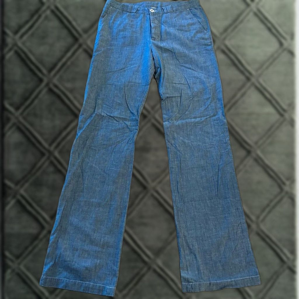 Vintage Rogan Chambray Button Fly 100% Cotton Pant Shirt? Size US 32 / EU 48 - 1 Thumbnail