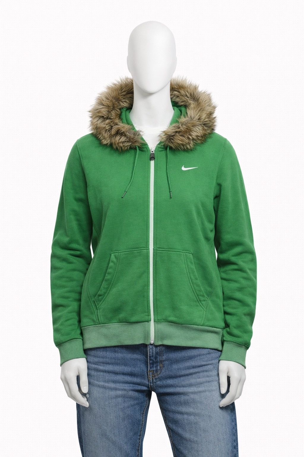 Nike Nike Women’s Fur Full Zip Hoodie Vintage Size M Y2K Size M / US 6-8 / IT 42-44 - 1 Thumbnail