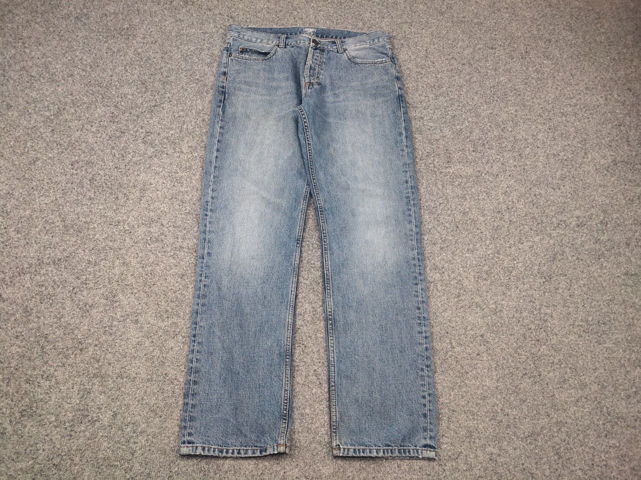 Carhartt Carhartt Wip Bexar Denim Faded Straight Jeans Vintage Style Size US 33 - 3 Thumbnail