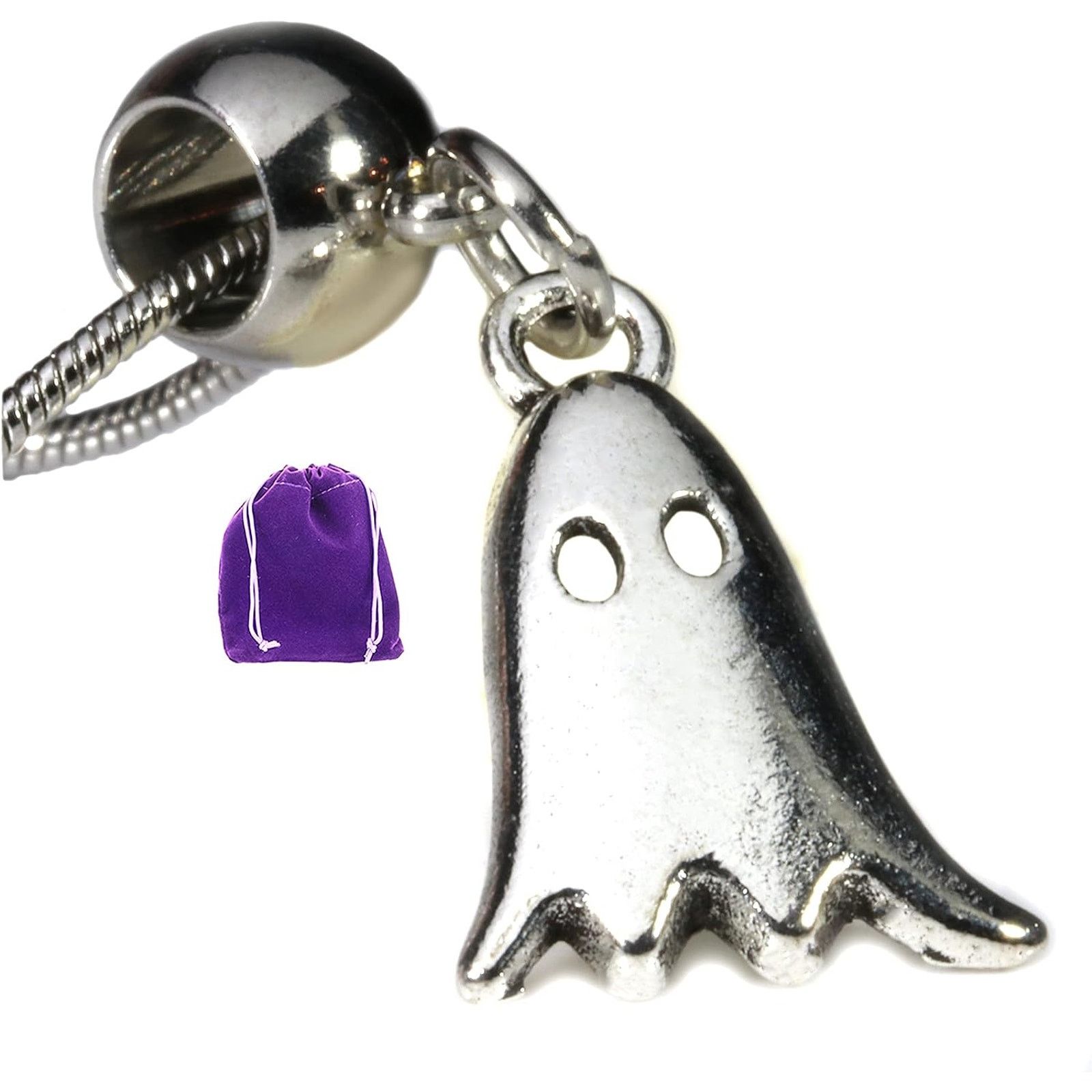 & Other Stories Ghost Necklace - Gothic Jewelry Spiritual Pendant Size ONE SIZE - 1 Thumbnail