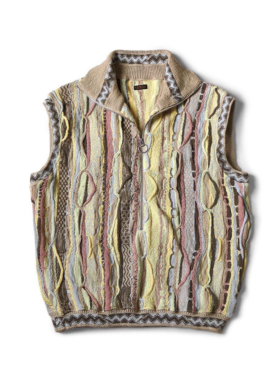 Kapital kapital 7G Knit GAUDY half ZIP vest Size US L / EU 52-54 / 3 - 1 Preview