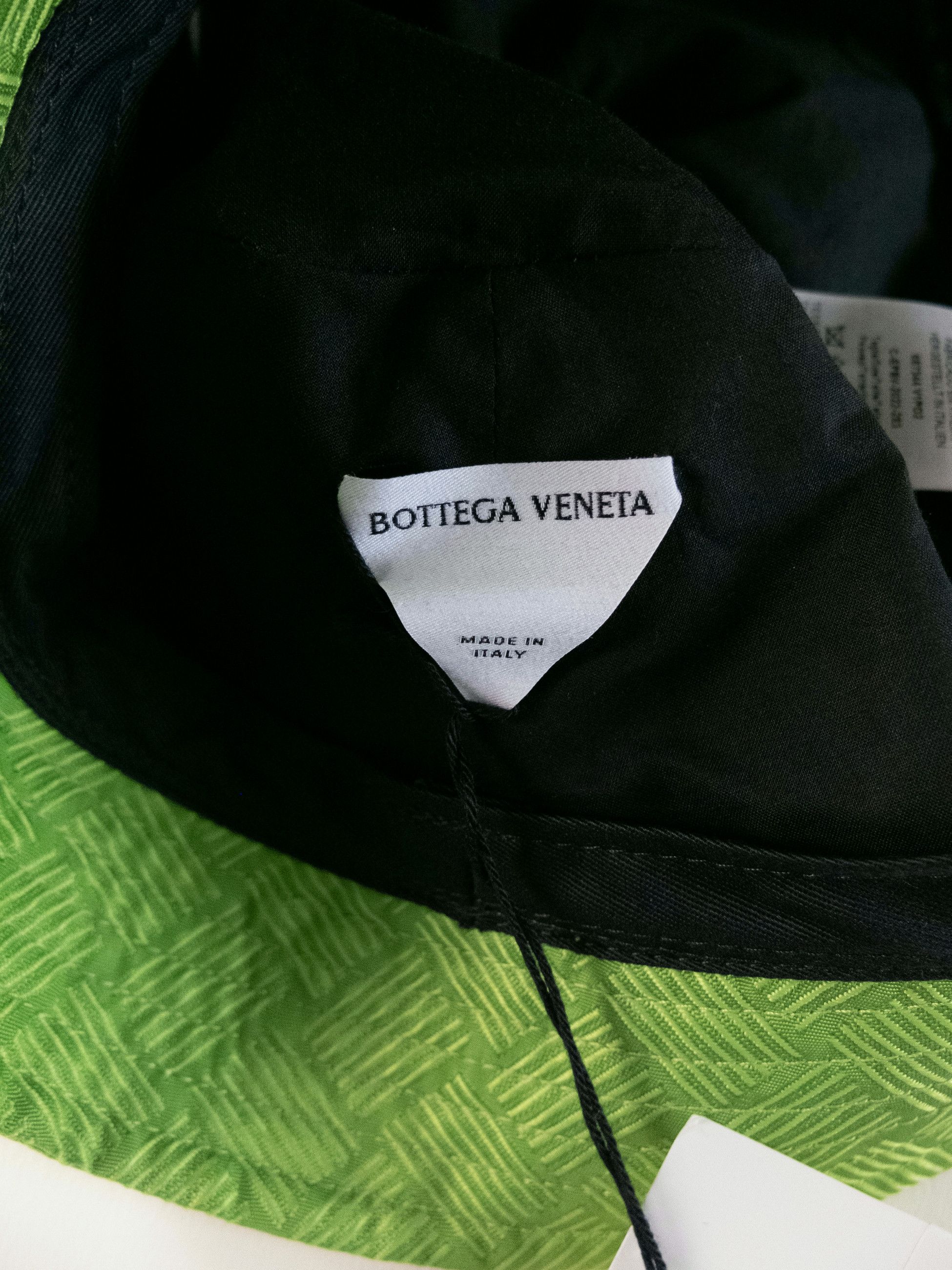 Bottega Veneta BOTTEGA VENETA intrecciato pattern green bucket hat Medium q Size ONE SIZE - 10 Thumbnail