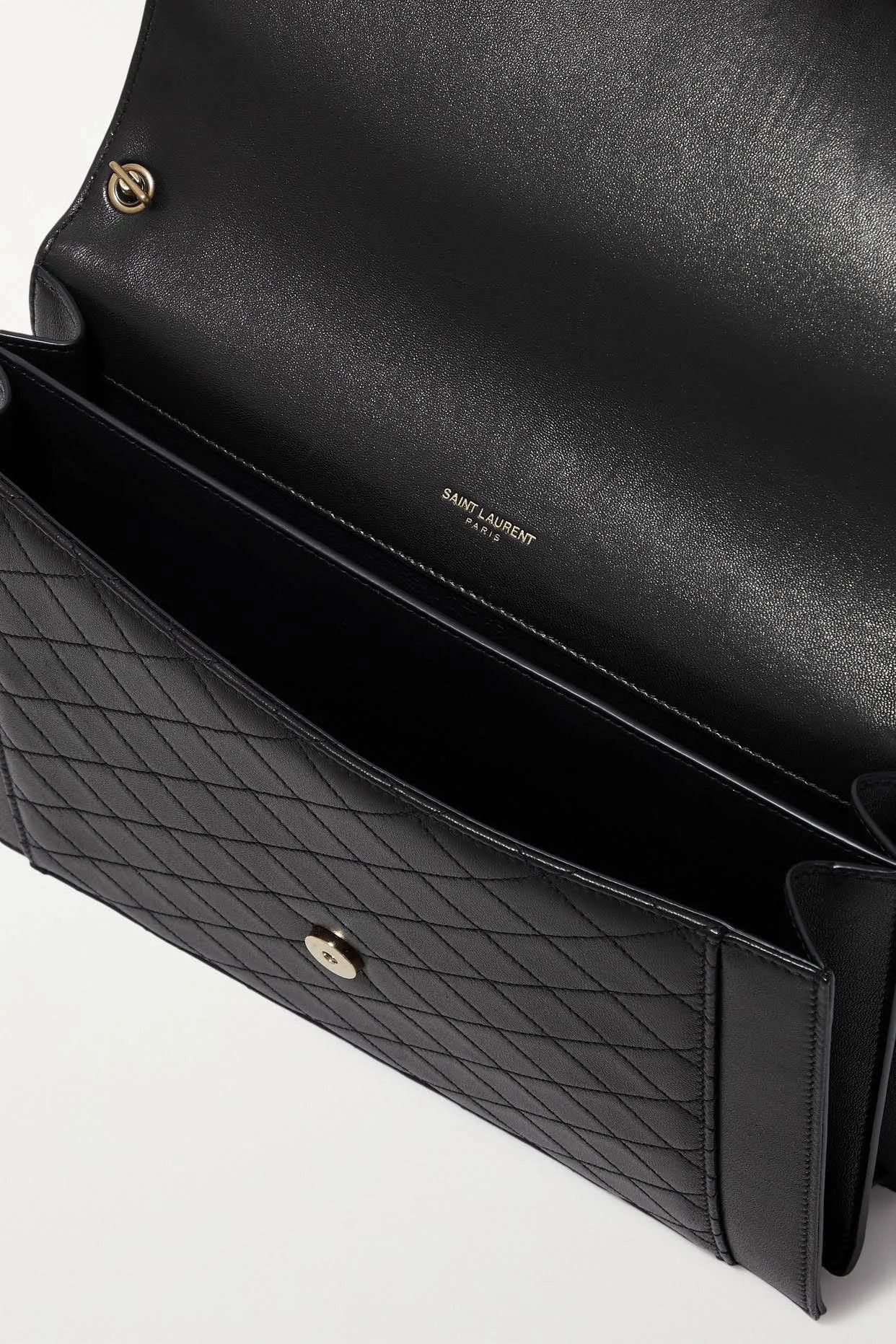 Saint Laurent Paris o1s1wg110924 Size: OS / Gaby Satchel Lambskin Bag in Black Size ONE SIZE - 4 Thumbnail