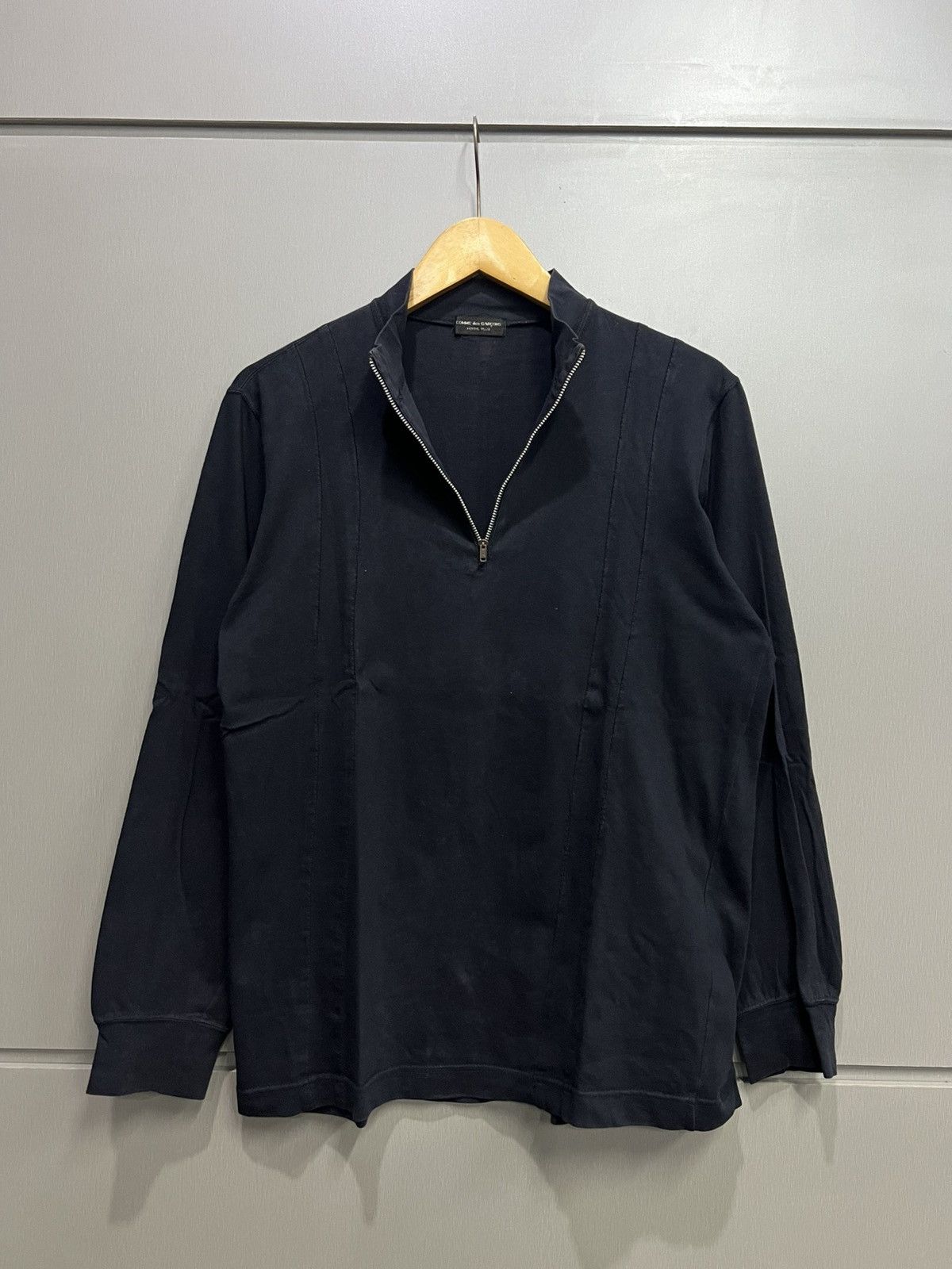 Comme des Garcons Vintage 90s Comme Des Garcons Homme Plus Half Zip Longsleeve Size US M / EU 48-50 / 2 - 2 Thumbnail