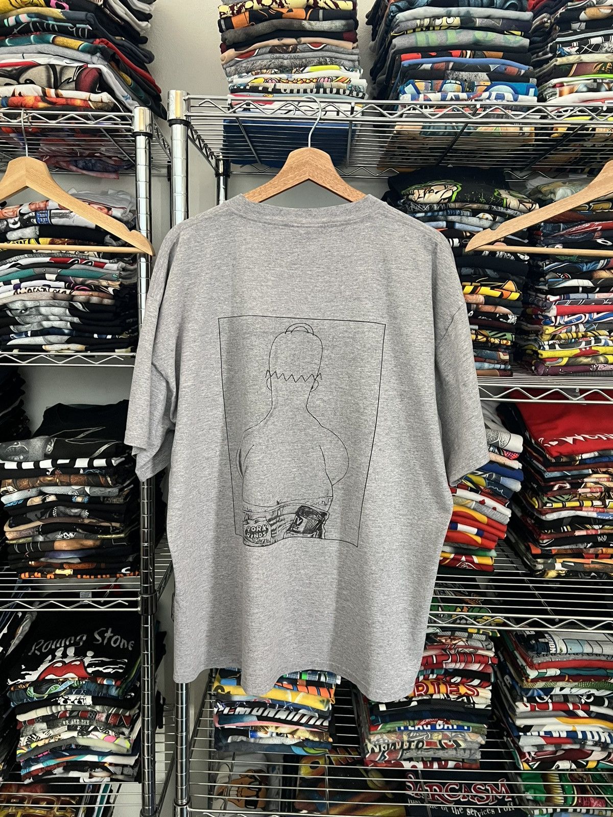 The Simpsons 1994 Homer Couch Potato Calvin Klein Parody Tee Size US XL / EU 56 / 4 - 2 Thumbnail