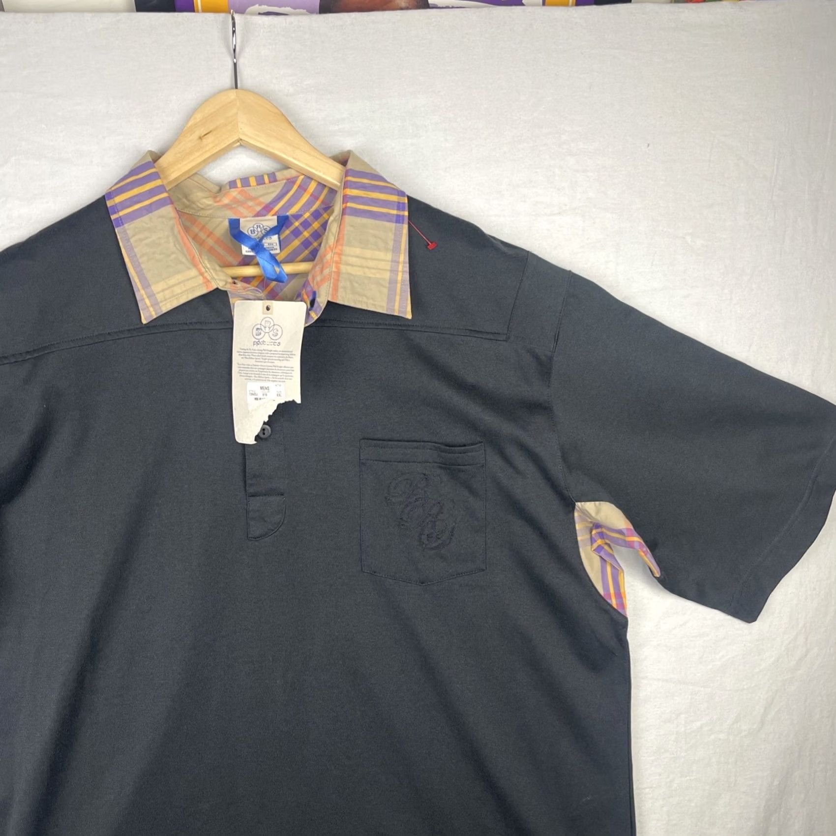 Nike Nike Polo Shirt Mens 2XL Black Plaid Polo Shirt Mens 2XL Black Plaid Size US XXL / EU 58 / 5 - 3 Thumbnail