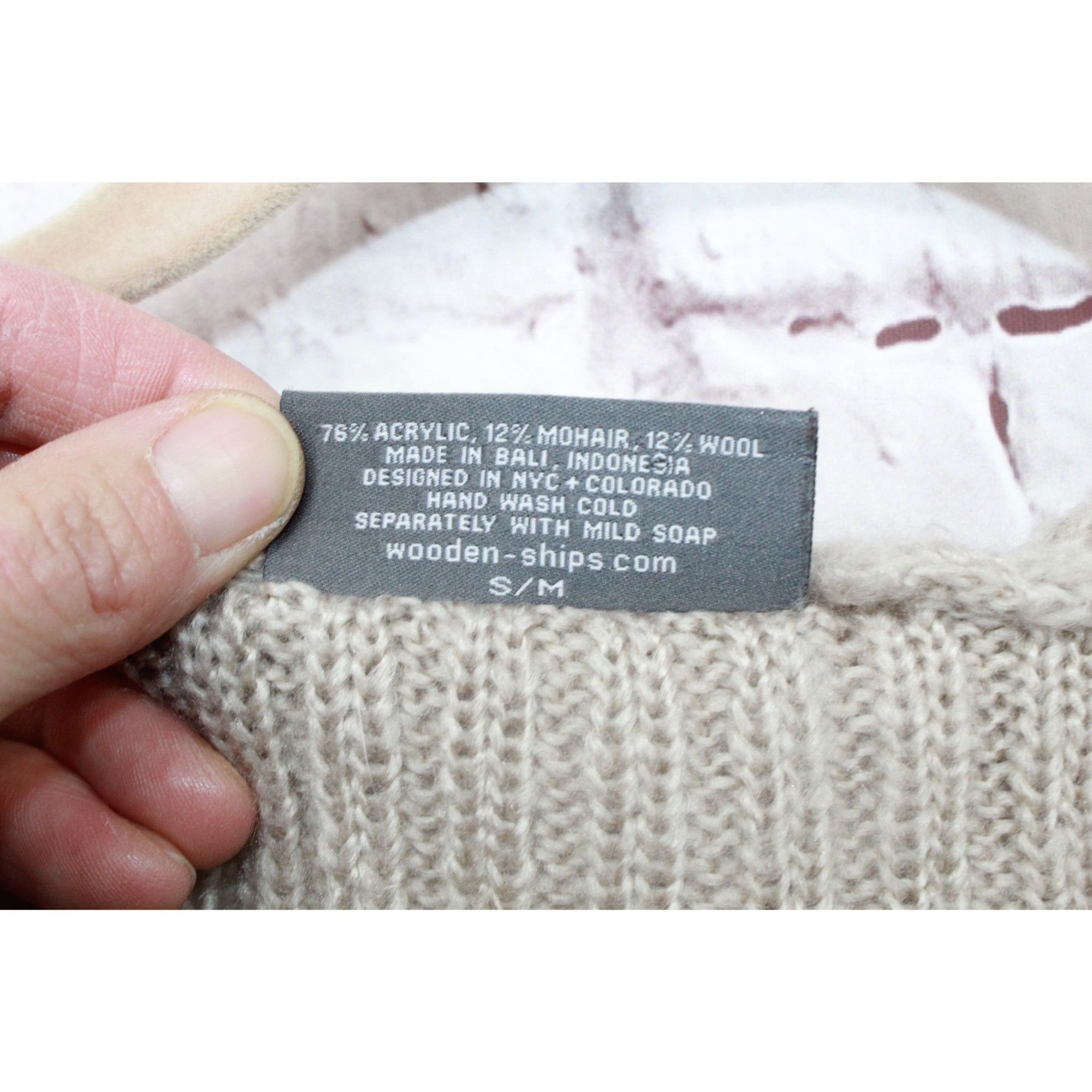 L.L. Bean Wooden Ships Wool Blend Open Cardigan Sweater S/M Size S / US 4 / IT 40 - 9 Thumbnail
