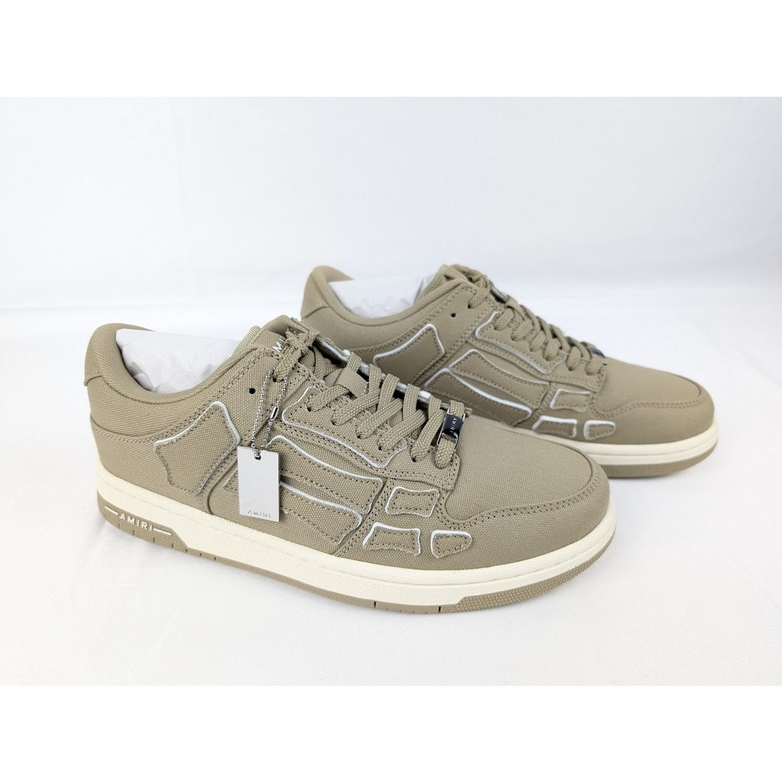 Amiri o1rshd1 Chunky Skeleton Top Low Sneakers in Green Size US 10 / EU 43 - 13 Thumbnail