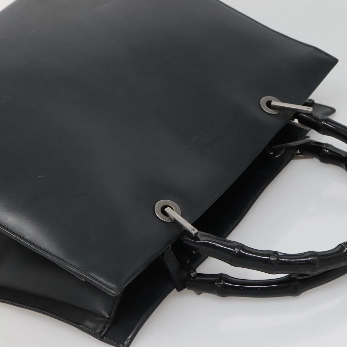 Gucci GUCCI Bamboo Hand Bag Leather Black 002 1010 002 1010 Size ONE SIZE - 6 Thumbnail