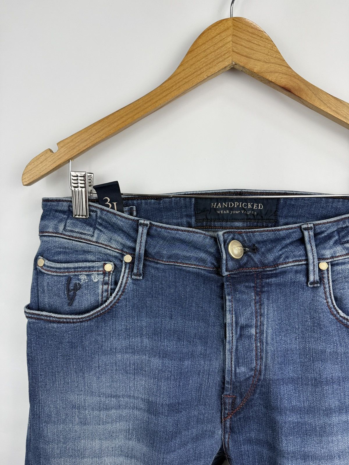 Jacob Cohen 🇮🇹 Handpicked Luxury Jeans Made in Italy Slim Fit Size 31 Size US 31 - 6 Thumbnail