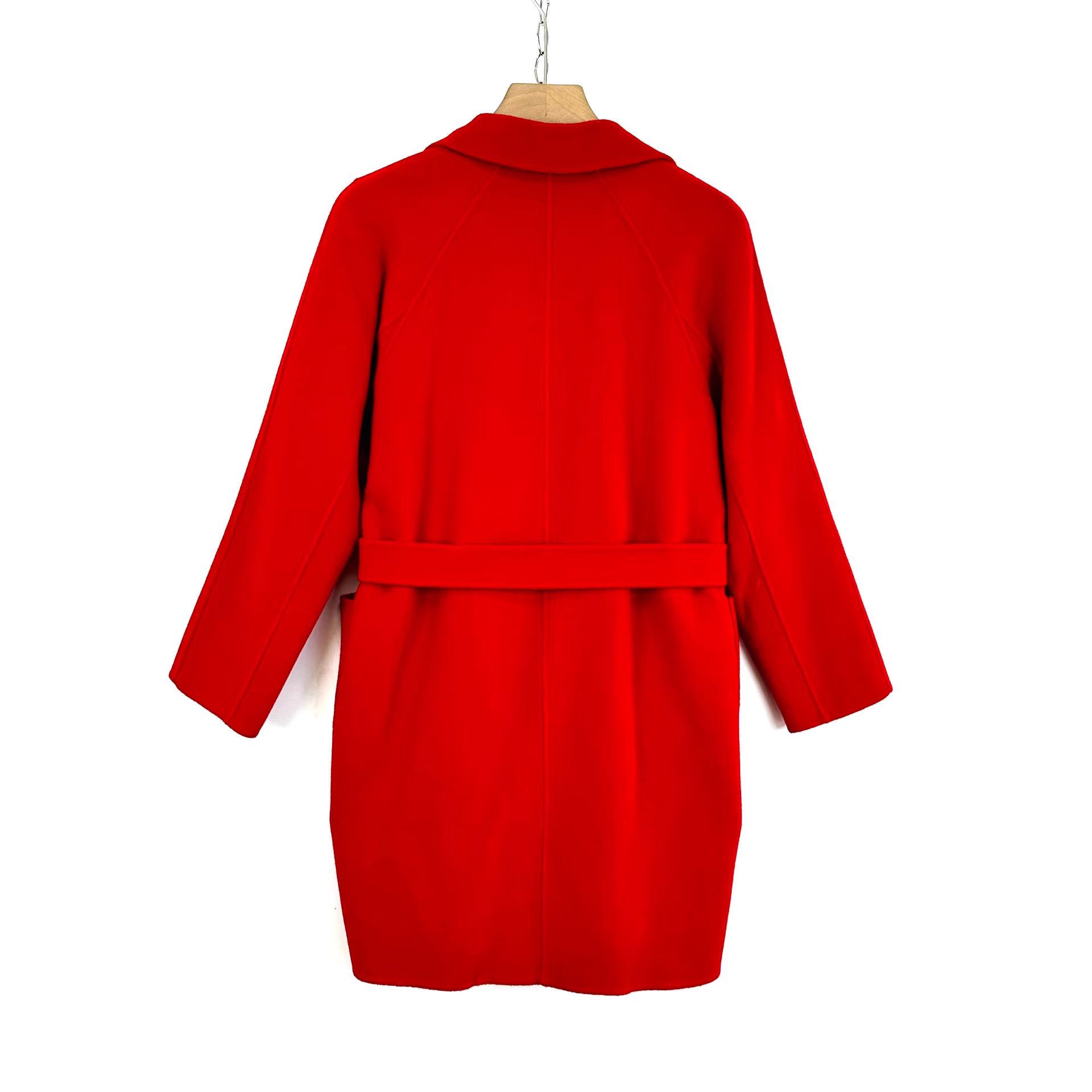 Max Mara MaxMara WEEKEND Mid-Length Red Waist-Fitted Coat K12 Size XXS / US 00 / IT 34 - 2 Thumbnail