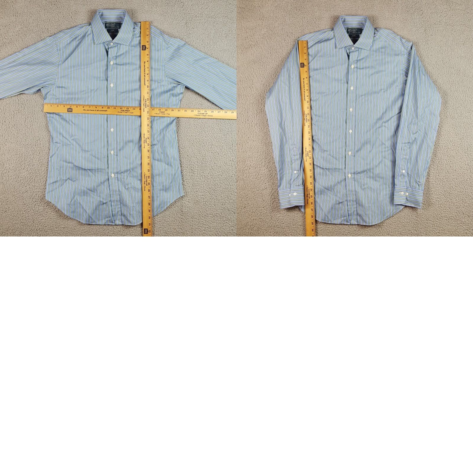 Ralph Lauren VINTAGE Ralph Lauren Preppy Striped Button Down Shirt M Blue Long Sleeve Pony Logo Classic 90s Mens Size US M / EU 48-50 / 2 - 8 Thumbnail