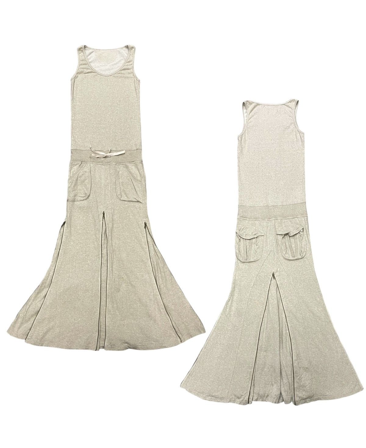 GOA 2000s G.O.A MULTI ZIPPER MAXI DRESS RARE DESIGN Size M / US 6-8 / IT 42-44 - 1 Thumbnail