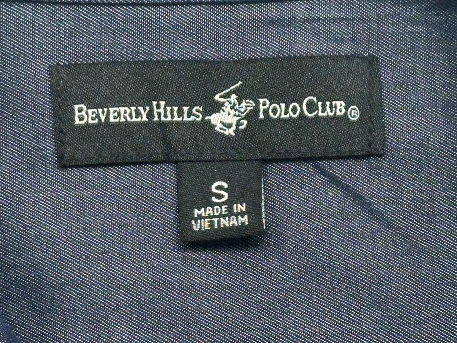 Beverly Hills Polo Club Beverly Hills Polo Club 100% Cotton Button Down Blue Men's S Size US S / EU 44-46 / 1 - 6 Thumbnail