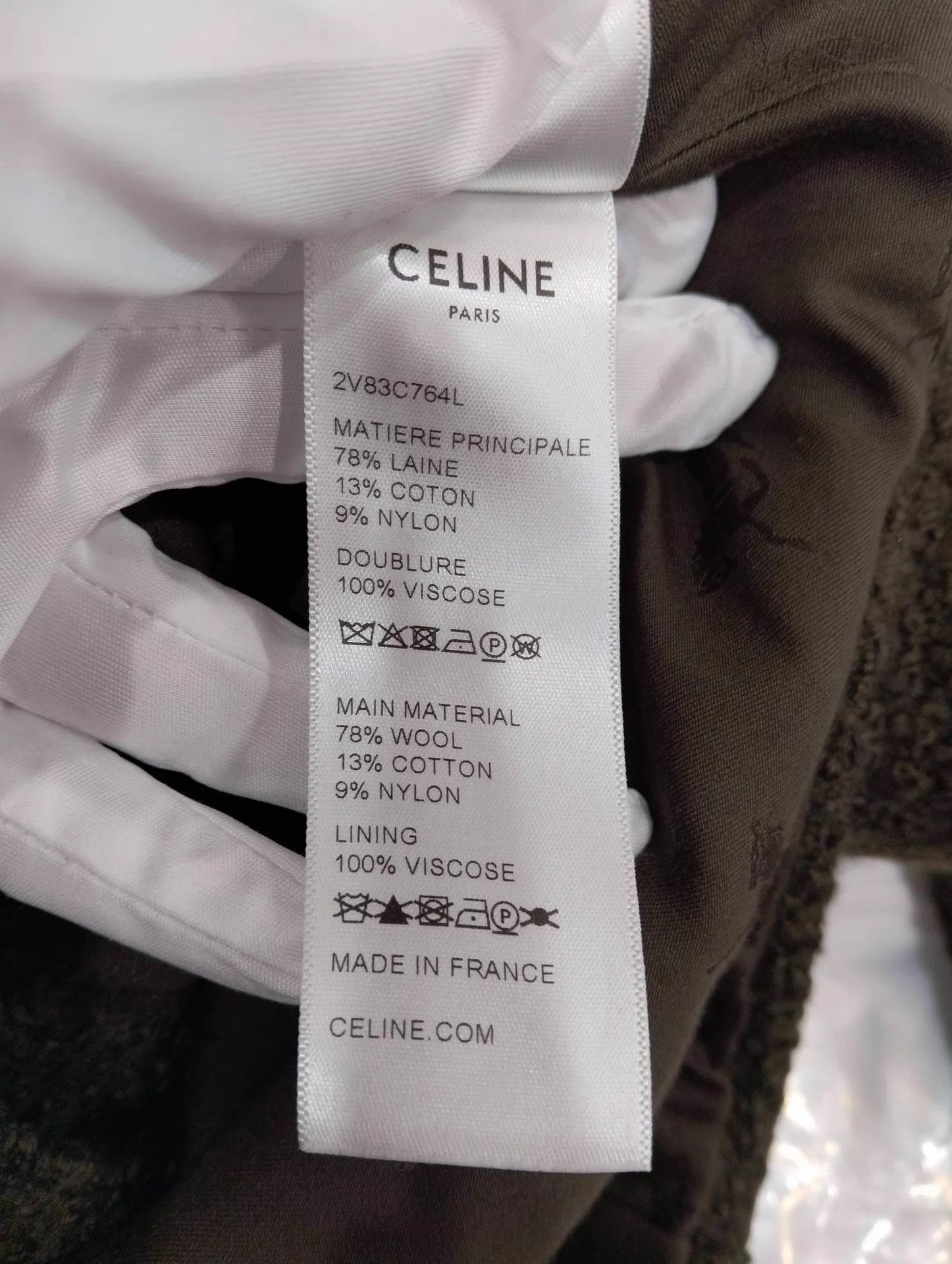 Celine Celine Olive Green Tweed Short Jacket 36 Size XS / US 0-2 / IT 36-38 - 5 Thumbnail