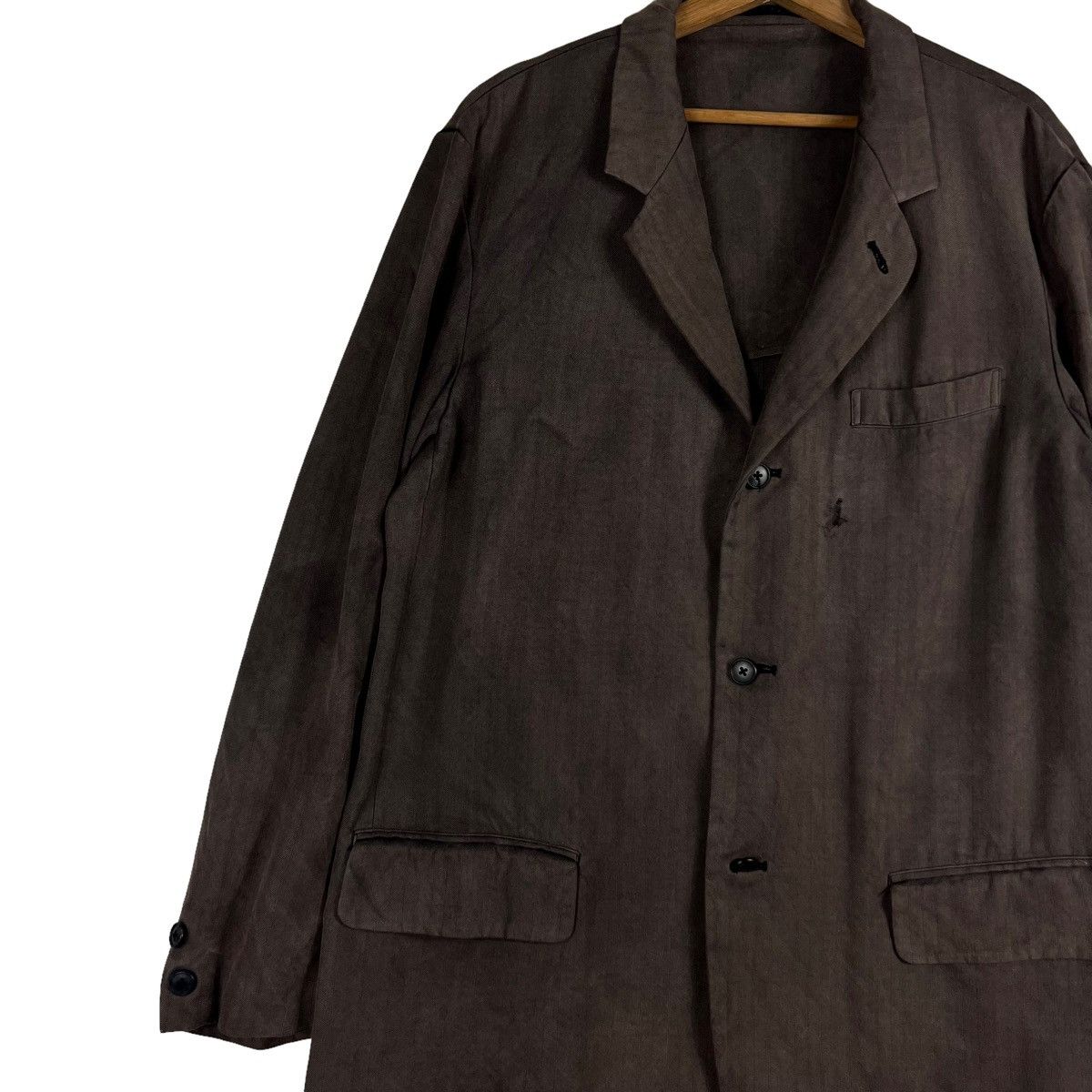 Yohji Yamamoto 🔥RICH BROWN VTG Y’S FOR MEN YOHJI YAMAMOTO CHORE JACKET Size US M / EU 48-50 / 2 - 3 Thumbnail