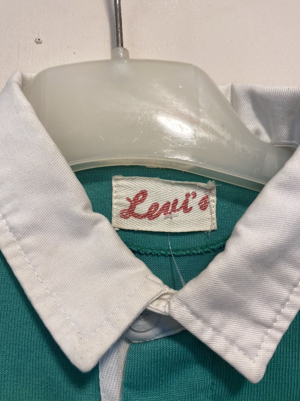 Levi's × Vintage Vintage Levis Polo Rugby Shirt Size US L / EU 52-54 / 3 - 3 Thumbnail
