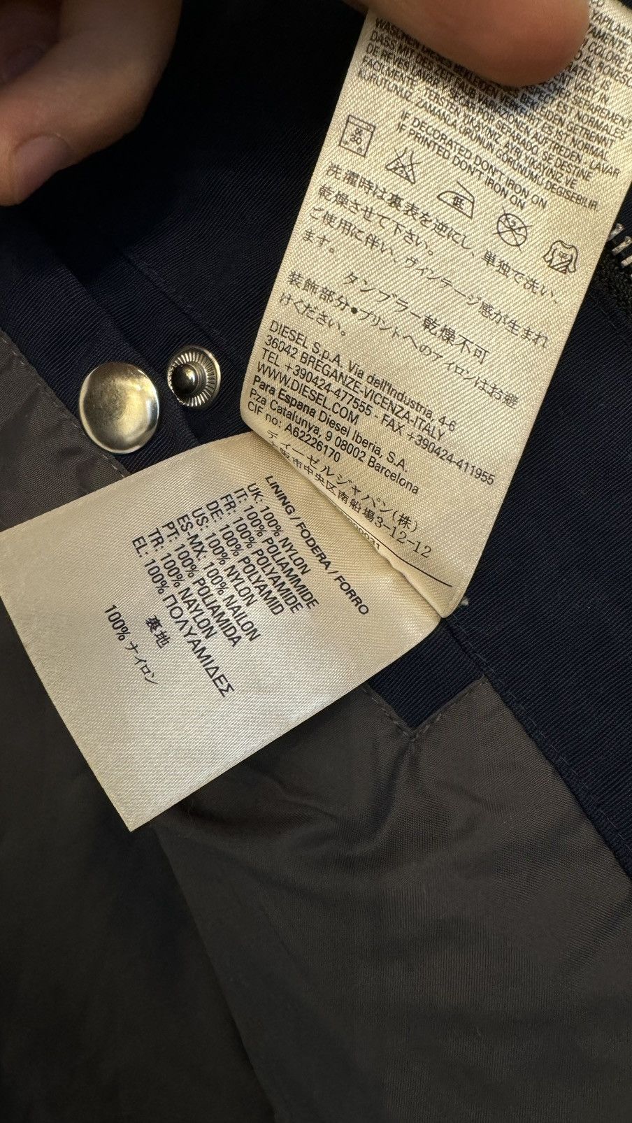Diesel Diesel navy jacket zip up high quality size L bomber Size US L / EU 52-54 / 3 - 6 Thumbnail