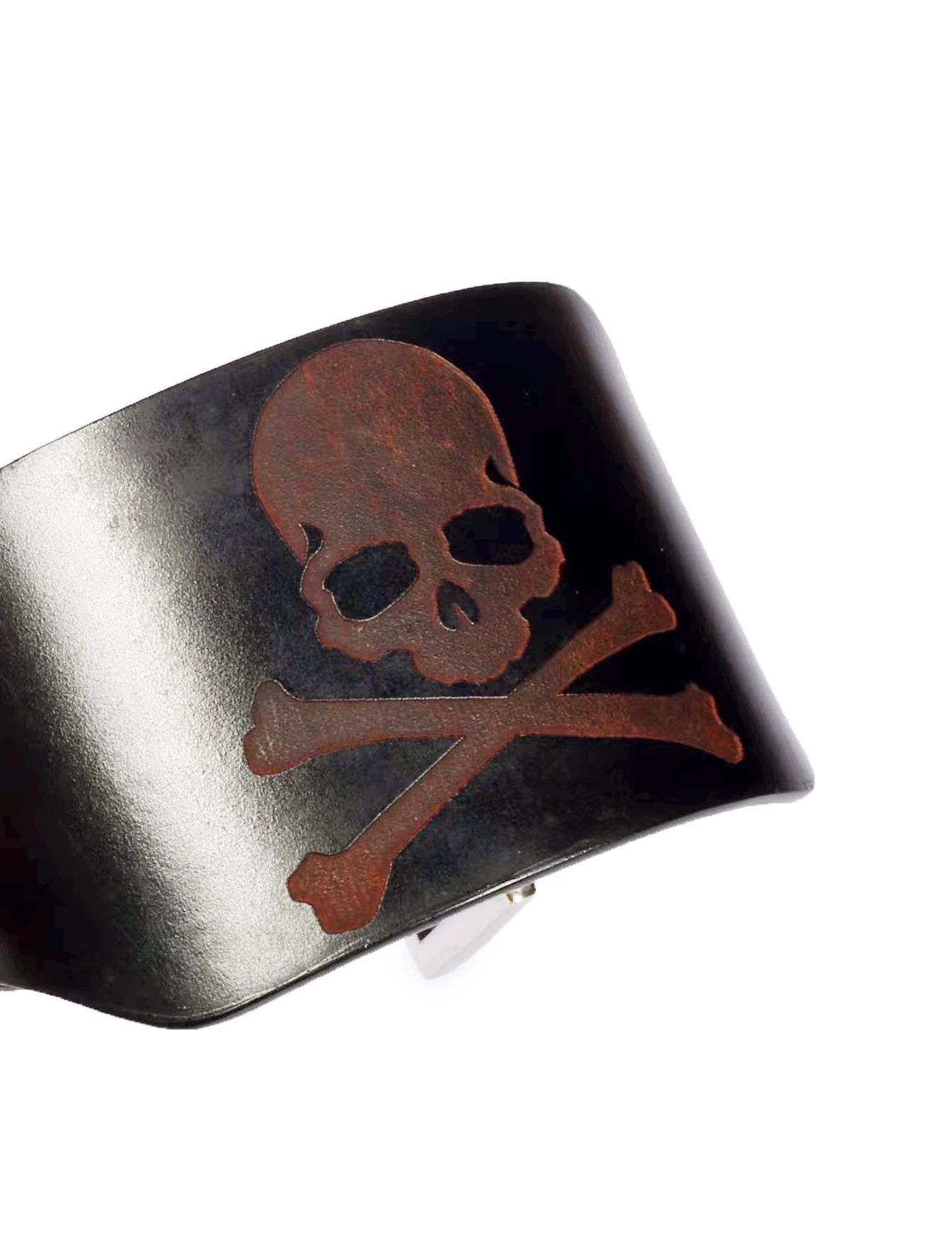Mastermind Japan mmj Matsusaka cowhide bangle laser-engraved skull Size ONE SIZE - 3 Thumbnail