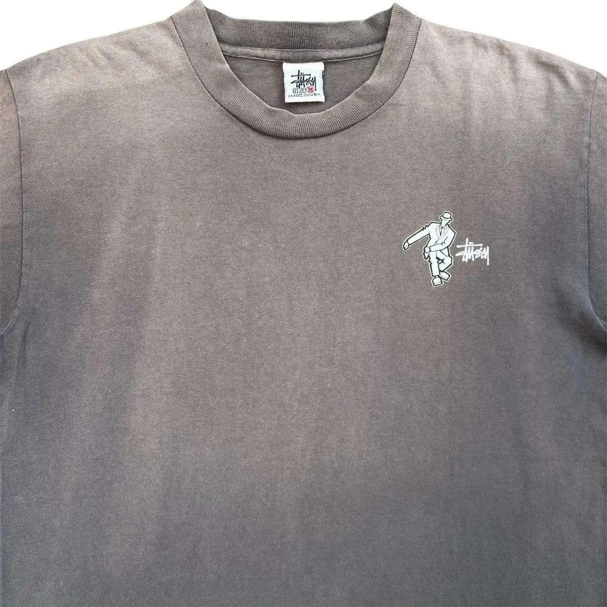 Stussy Vintage 90s Stüssy Ska Dancing Man Graphic Tee Faded Size US M / EU 48-50 / 2 - 5 Thumbnail