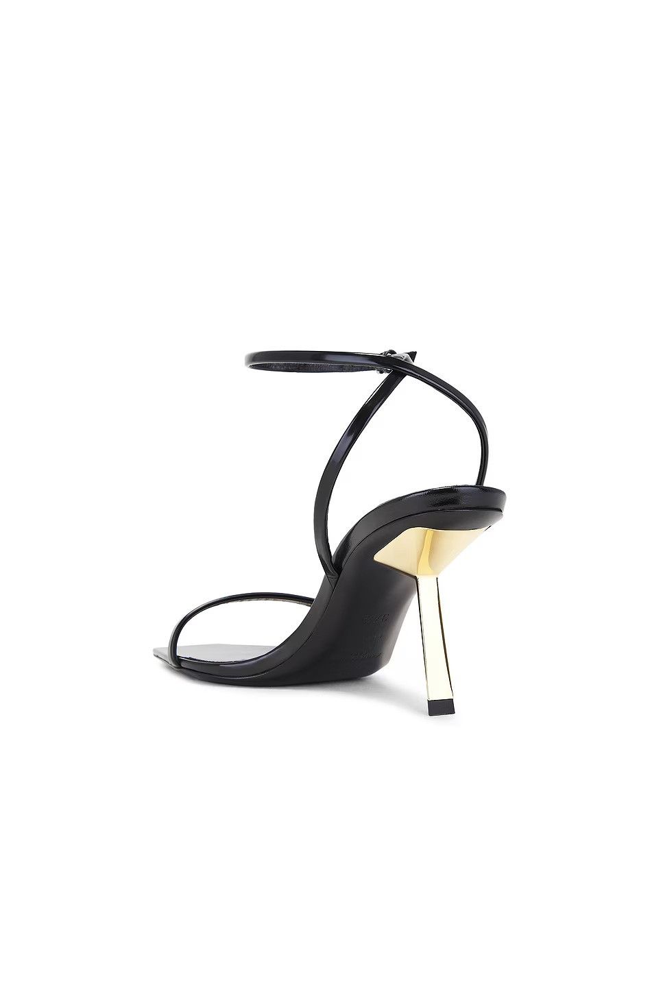 Saint Laurent Paris o1w1db10526 799701 Lee Sandals in Glazed Leather in Black Size US 9 / IT 39 - 3 Thumbnail
