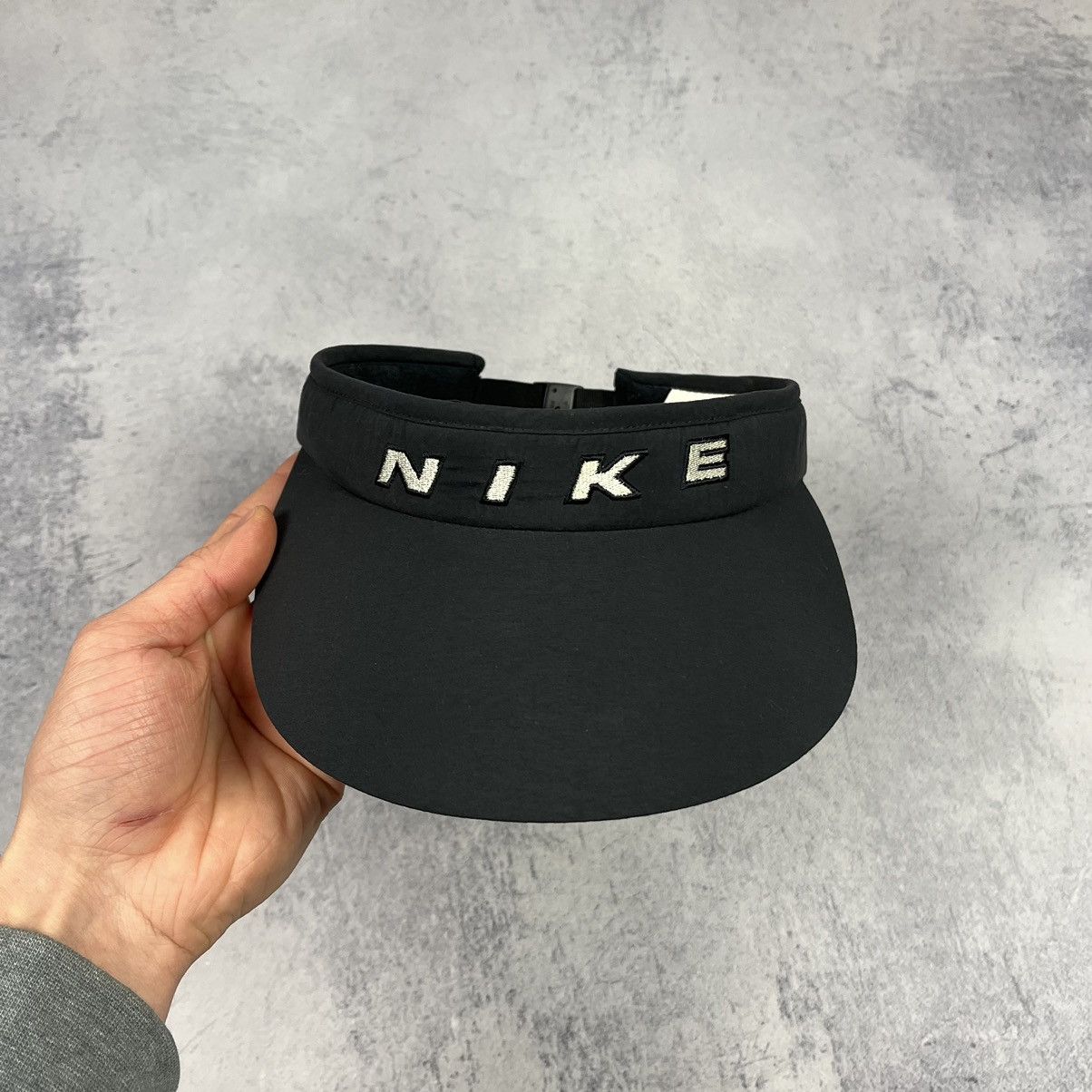 Nike Vintage Nike big logo nylon visor cap 90’s Size ONE SIZE - 2 Thumbnail