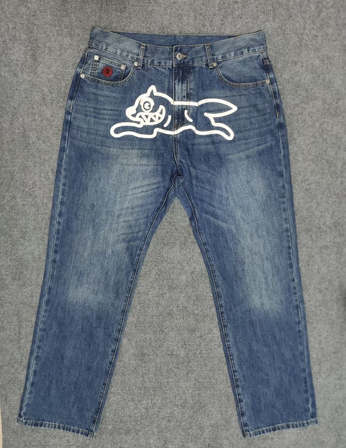 Billionaire Boys Club Washed Blue Flying Dog Jeans Billionaire Boys Club Size US 34 / EU 50 - 1 Thumbnail