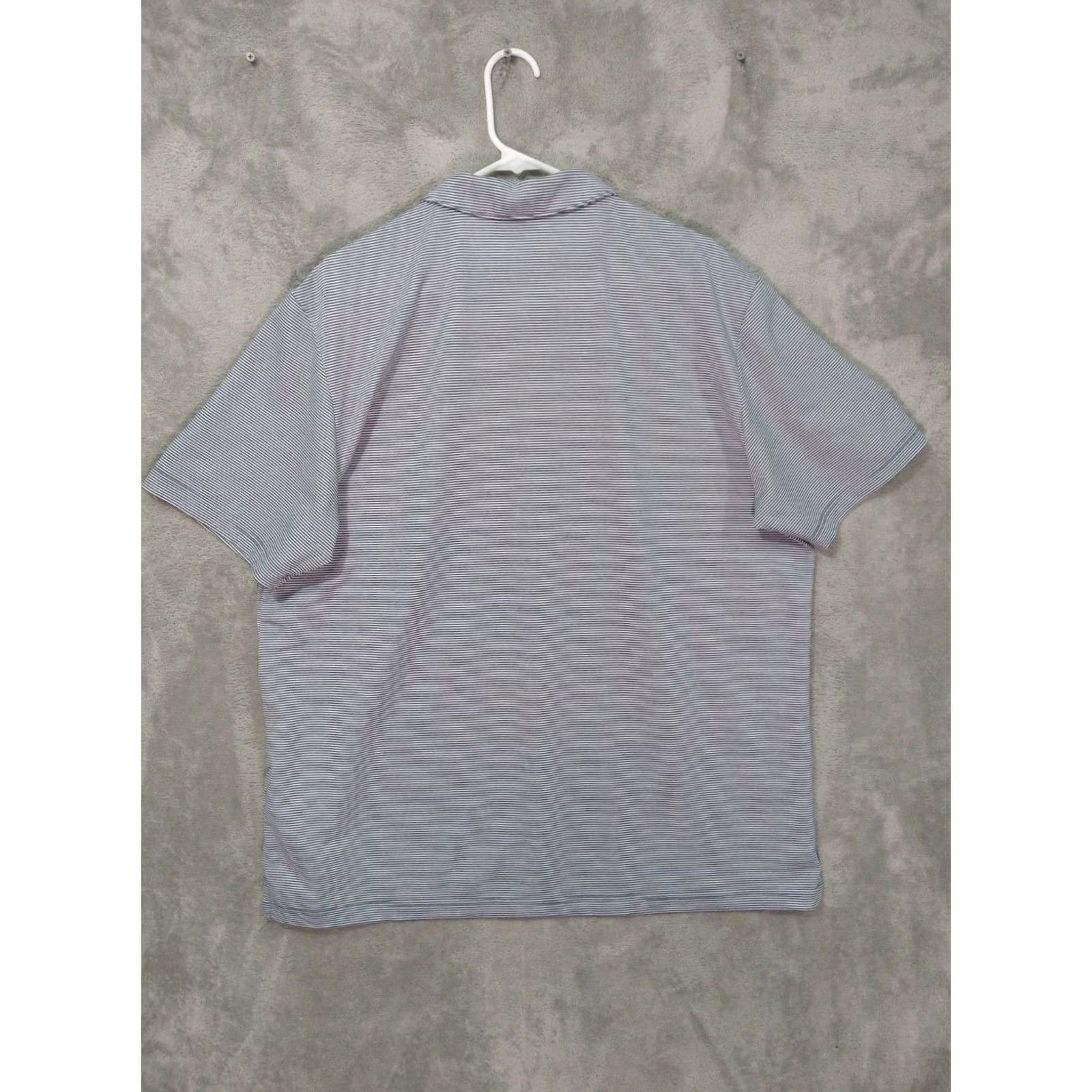 Adidas Adidas Shirt Mens XL Gray Striped Minnesota Wild Short Sleeve Ottoman Polo Size US XL / EU 56 / 4 - 2 Thumbnail