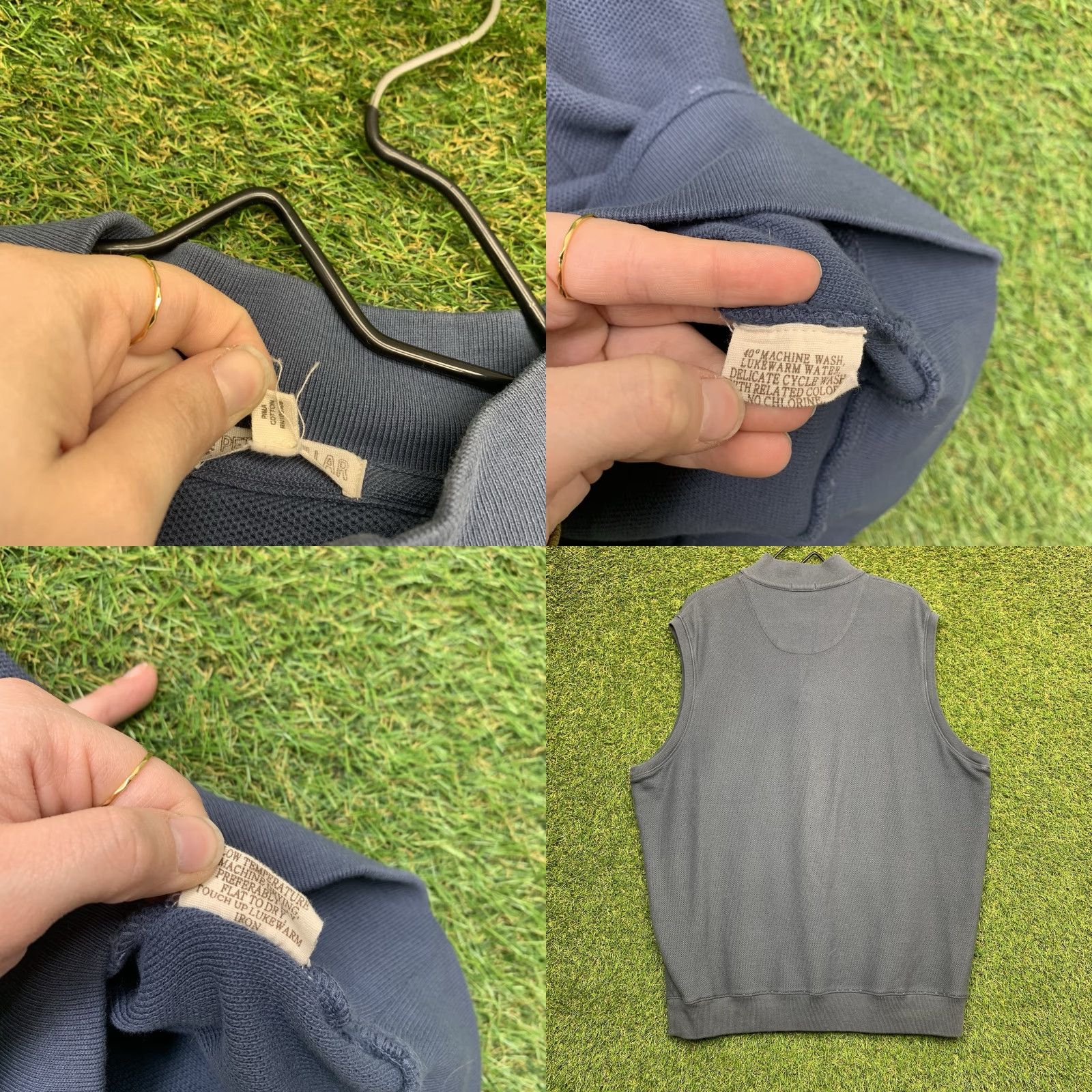 Peter Millar VEST Peter Millar 2XL Blue 1/4 Zip Golf Performance Lightweight Wicking Embroidered Logo Regular Mens Near-Measureable Comfort Size US XXL / EU 58 / 5 - 8 Thumbnail