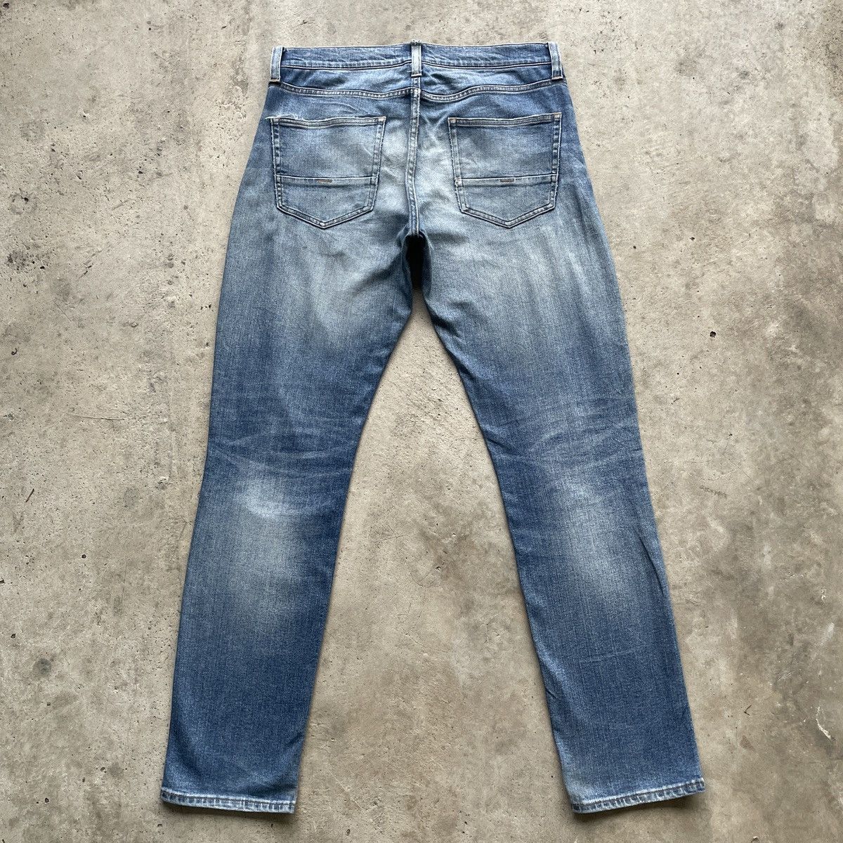 Japanese Brand × Jean × Numbers Vintage Back Number Faded Jeans Wash Denim Pants W32x32 Size US 32 / EU 48 - 11 Thumbnail