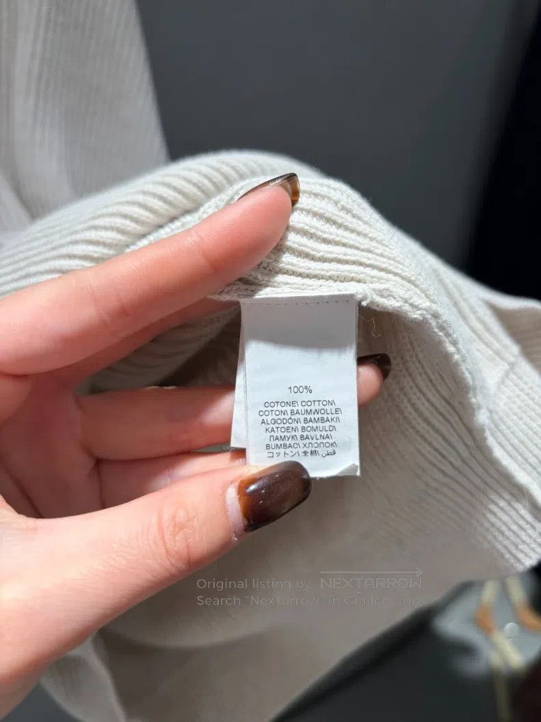Brunello Cucinelli Brunello Cucinelli Knitted Cotton Top Size S / US 4 / IT 40 - 4 Thumbnail