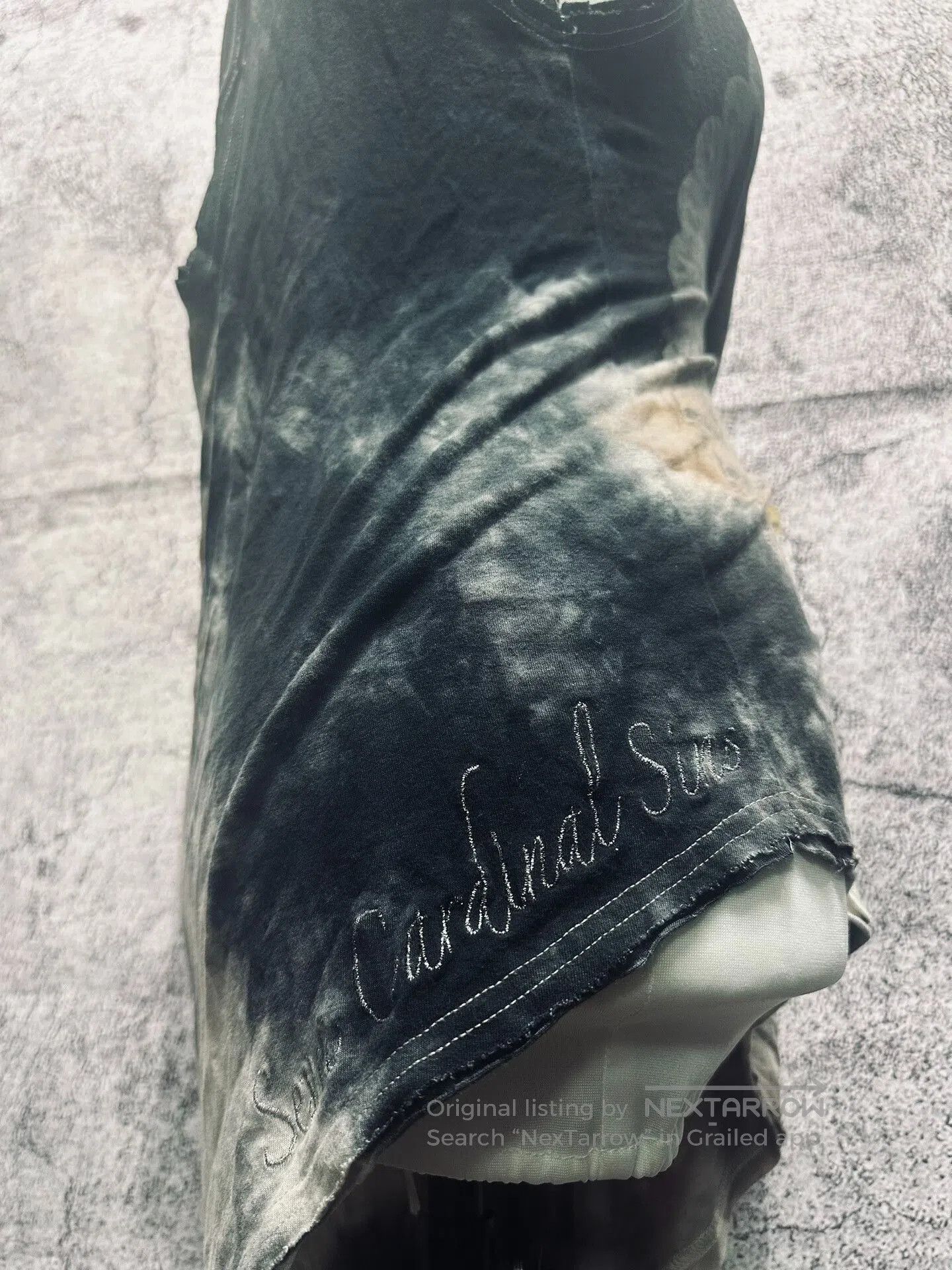 Japanese Brand Asymmetrical Gradient Skull Strap Top. Size M / US 6-8 / IT 42-44 - 6 Thumbnail