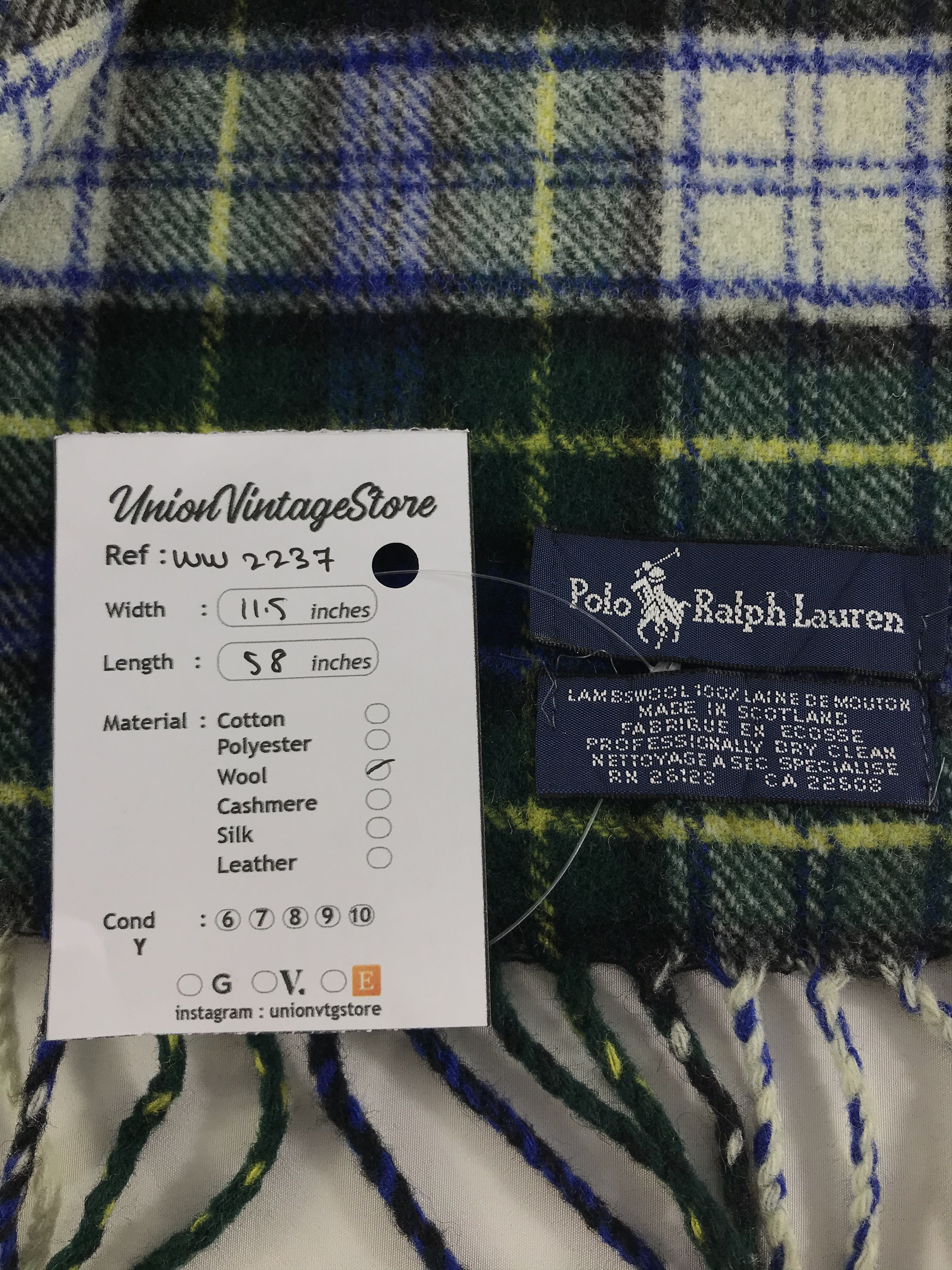 Polo Ralph Lauren × Vintage Polo Ralph Lauren Scarf / Muffler / Neckwear - WW2237 Size ONE SIZE - 5 Thumbnail