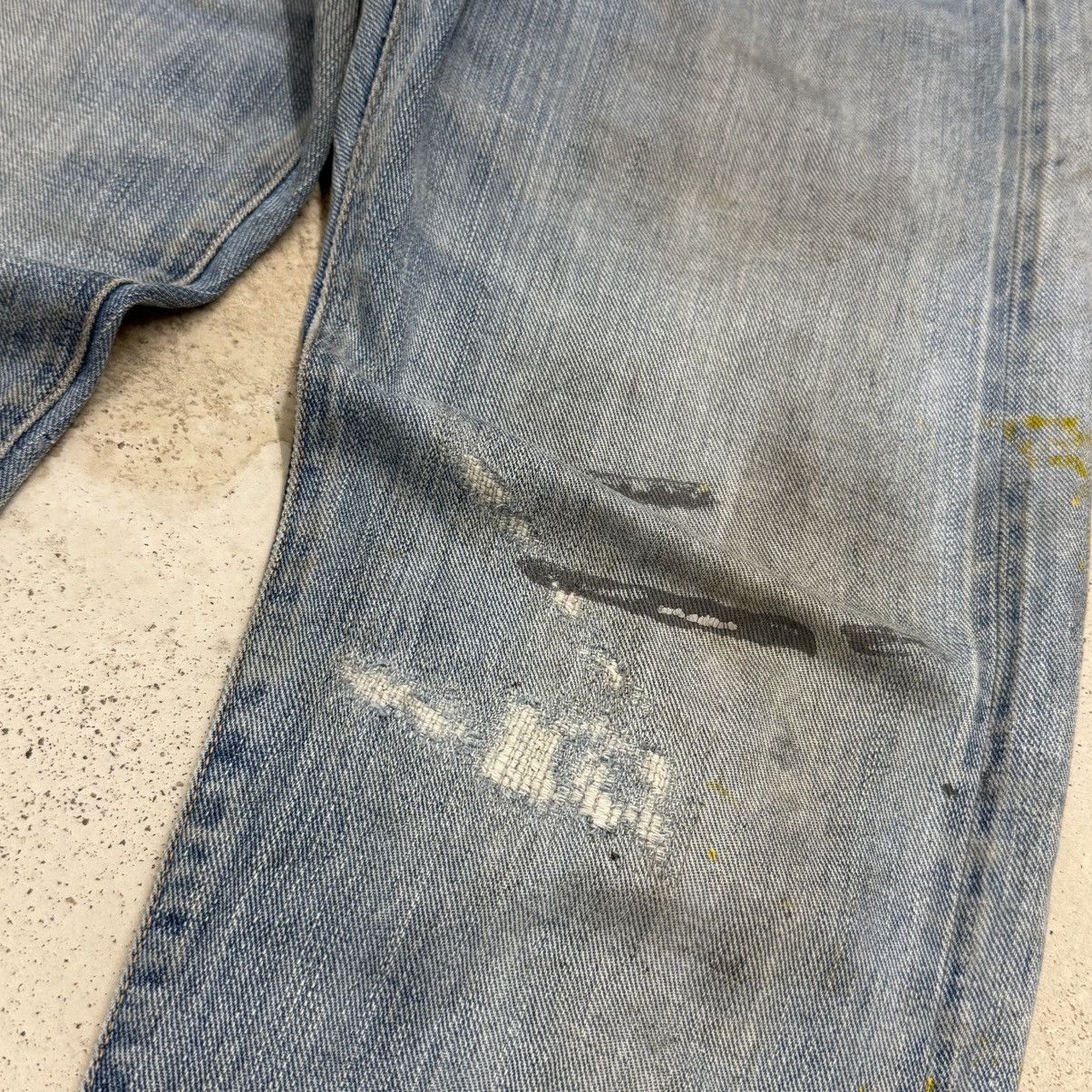 Japanese Brand Japanese Distressed Paint Splitter Dirty Denim Pants Size 27" / US 4 / IT 40 - 7 Thumbnail