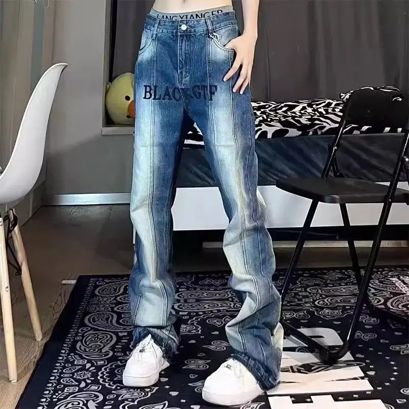 Japanese Brand Washed casual patchwork jeans Size US 32 / EU 48 - 1 Thumbnail