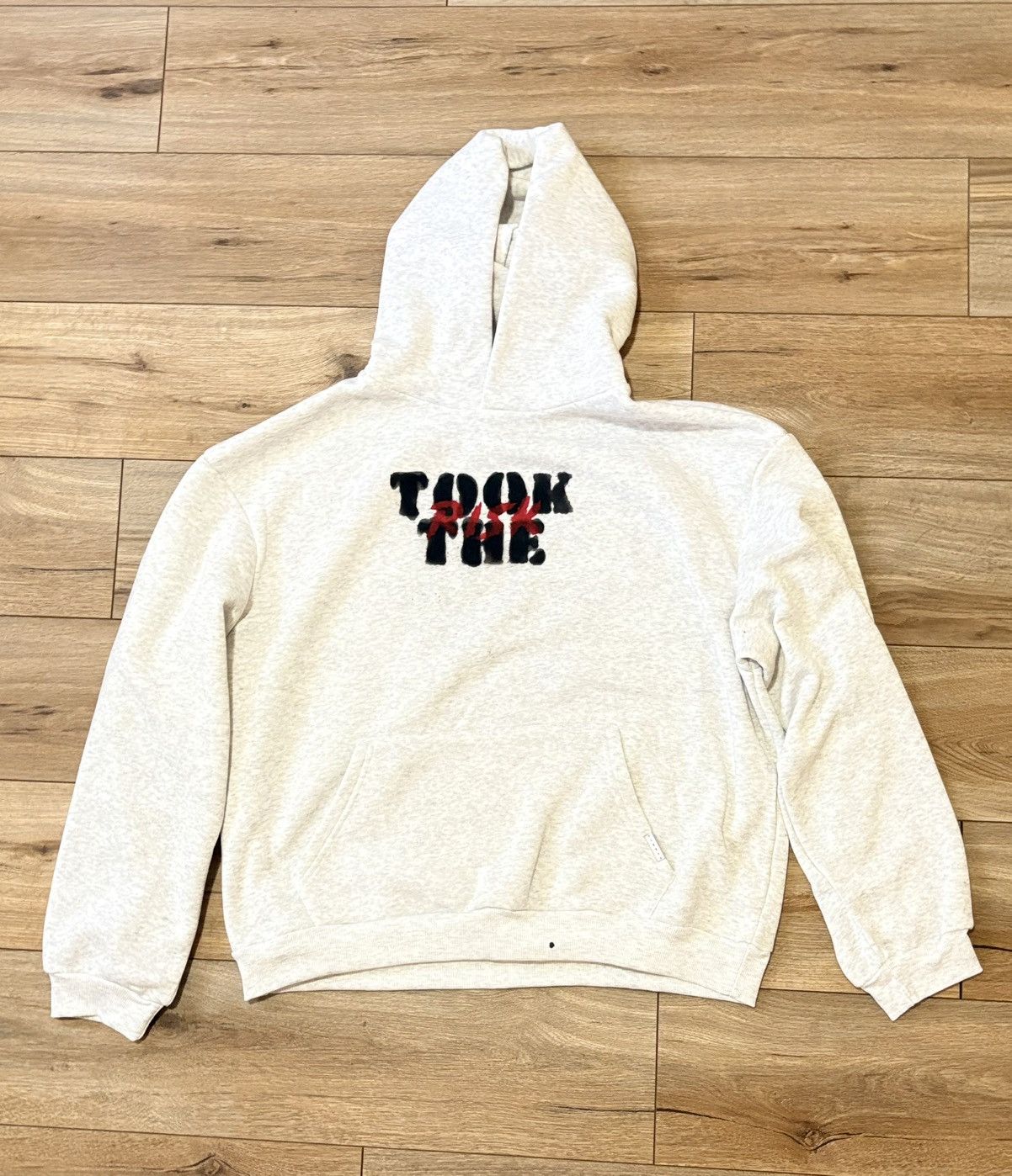 Designer × Vintage Took The Risk Hoodie / Sweatsuit Size US XL / EU 56 / 4 - 2 Thumbnail