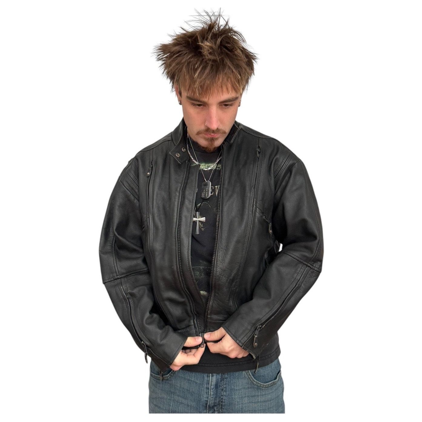 Other Hot Leathers thinsulate lined black motorcycle jacket XL Size US XL / EU 56 / 4 - 5 Thumbnail