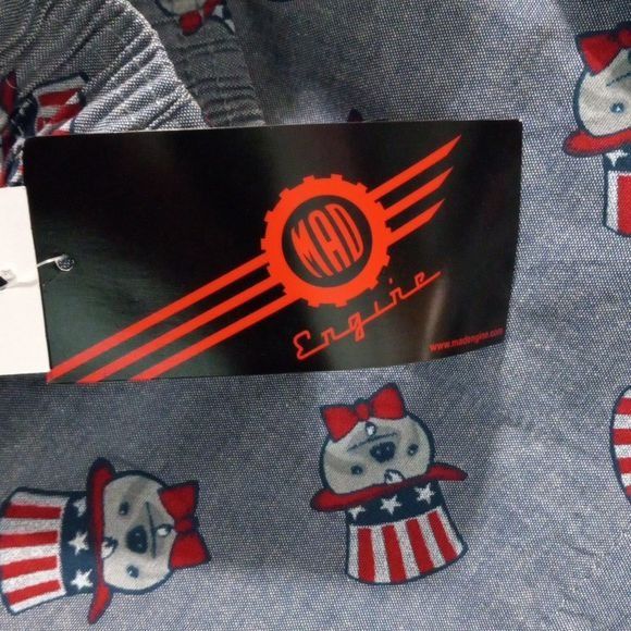 Mad Engine MAD Engine S Boxers Gray Flag Patriotic Americana Gopher Hat Size 28 - 8 Thumbnail