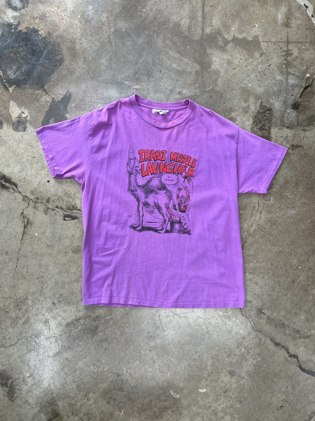 Vintage Vintage 90s Iraqi Missile Launcher War Comic Tee XL Size US XL / EU 56 / 4 - 2 Thumbnail