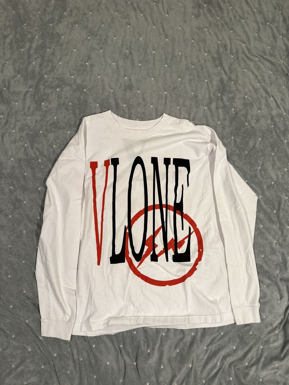 Image of Fragment Design x Vlone Fragment Vlone Shitt in Red White, Men's (Size 2XL)