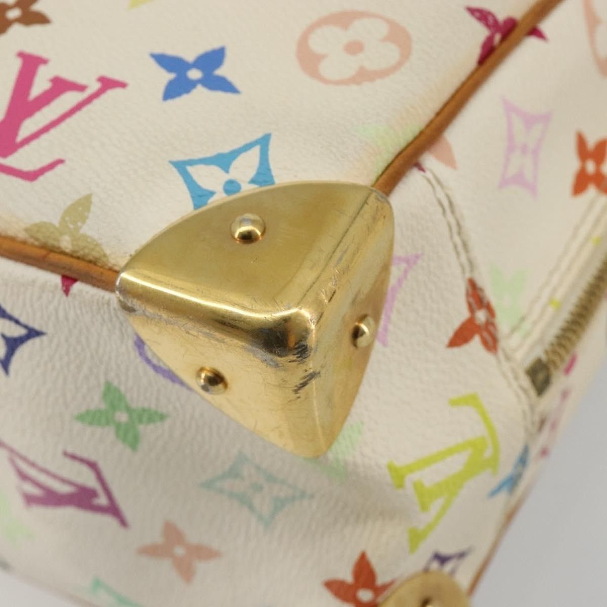 Louis Vuitton Louis Vuitton Monogram Multicolor Trouville Handbag White Size ONE SIZE - 3 Thumbnail