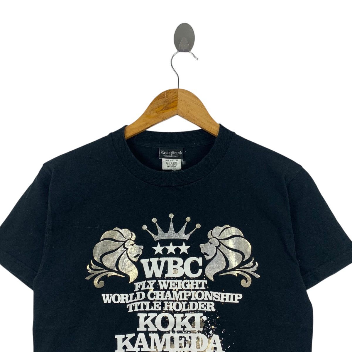 Vintage WBC KOKI KAMEDA Boxing Flyweight Championship Nesta Tshirt Size US S / EU 44-46 / 1 - 2 Thumbnail