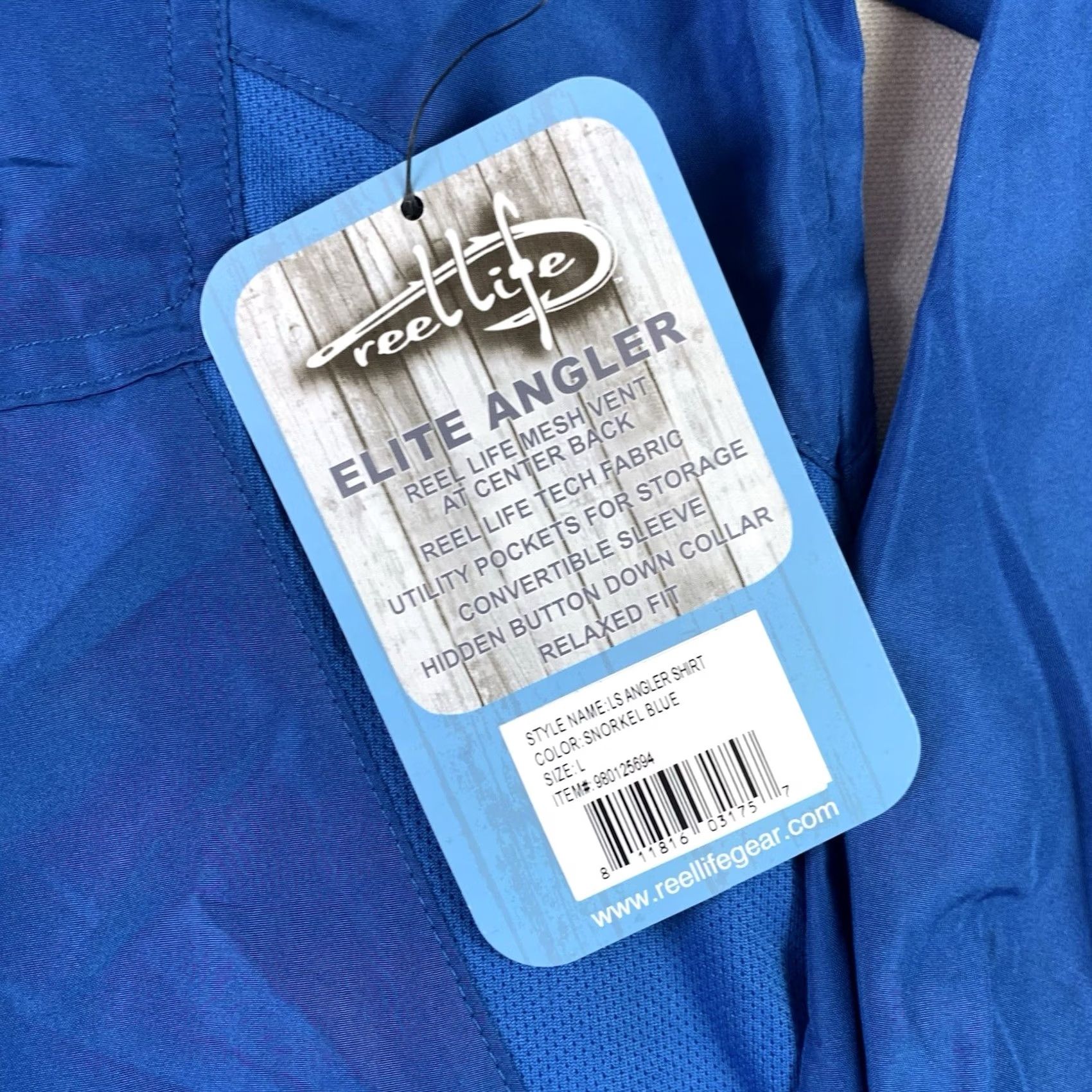 Alife Reel Life Fishing Shirt Men Large Blue Long Sleeve Button-Up NWT Elite Angler Shirt Size US L / EU 52-54 / 3 - 3 Thumbnail
