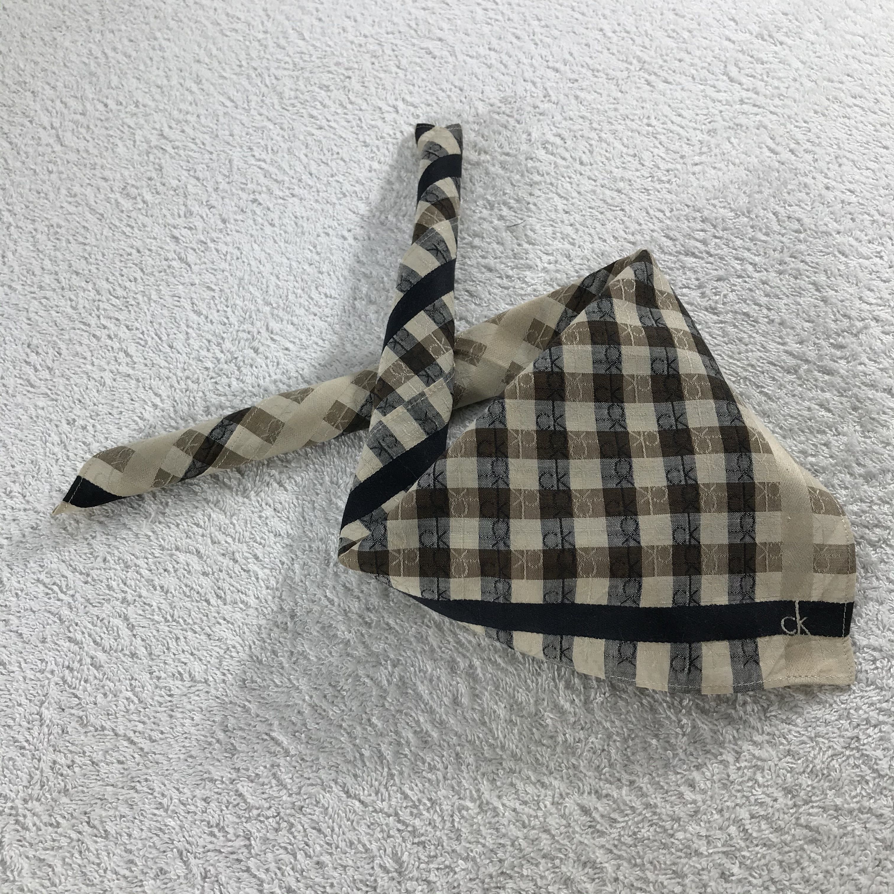 Calvin Klein × Vintage Calvin Klein Bandana / Handkerchief / Neckerchief - S055 Size ONE SIZE - 4 Thumbnail