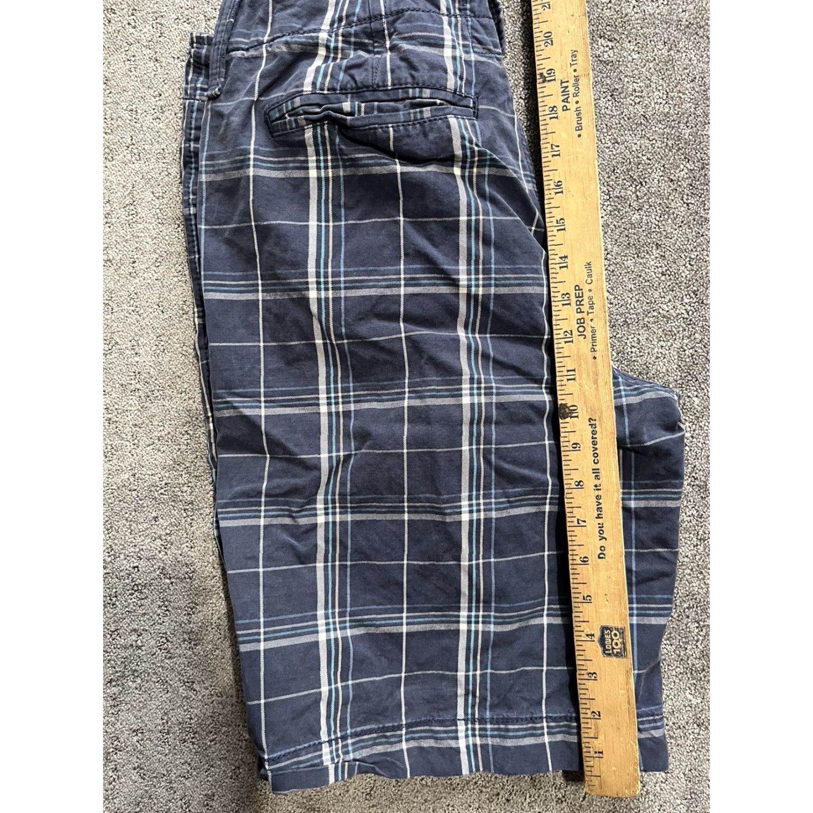 American Eagle Outfitters American Eagle Shorts Mens 31 Blue Plaid Bermuda Casual Outdoor 90s Size US 31 - 6 Thumbnail